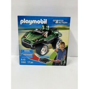 Playmobil Sports & Action Click Riders Snake Racer Car Green 2011 Germany Sealed